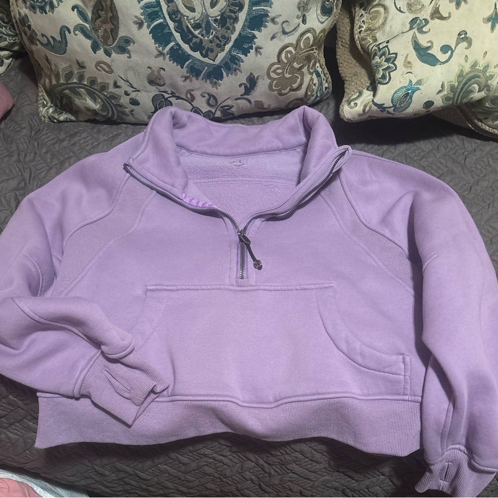 lululemon athletica Purple Half-Zip Sweatshirt